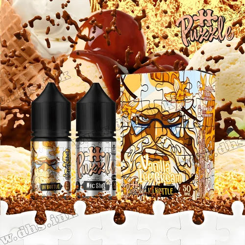 Набор для самозамеса In Bottle Puzzle Salt 30 мл (50 мг) - Vanilla Ice Cream (Ванильное Мороженое)